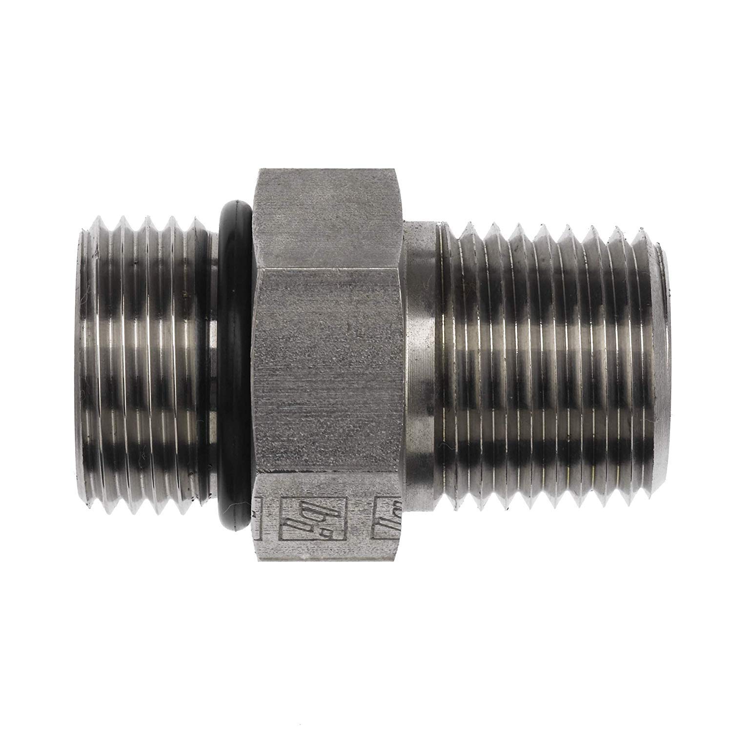 64010604 Hydraulic Fitting 3/8 Male BOSS X 1/4 Male Pipe Carbon Steel