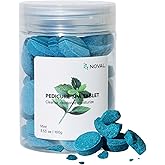NOVAL Pedicure Spa Tablets, Blue Mint Foot Soak for Pedicure Bowl, Foot Bath and Salon Home Use, 100g