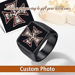 FindChic Customized Signet Photo Rings Square