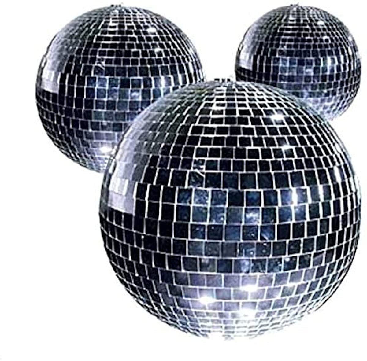 Kit 5 Mirrored Balls Diameter 50mm Club Party Ball Light Effect Special Years 70