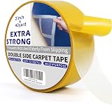 TAPEBEAR Heavy-Duty Double Sided Carpet Tape 2 in x 40 yd Removable