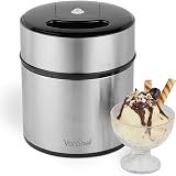 VonShef Ice Cream Maker 2L Frozen Yoghurt Sorbet Machine Silver view 8