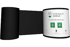 Sidewalk Shield - Tree Root Control Barrier (Standard Duty - 18 inch Depth, 15 feet)