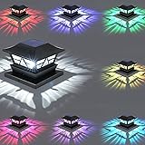 Viewsun Solar Post Lights Outdoor Waterproof RGB