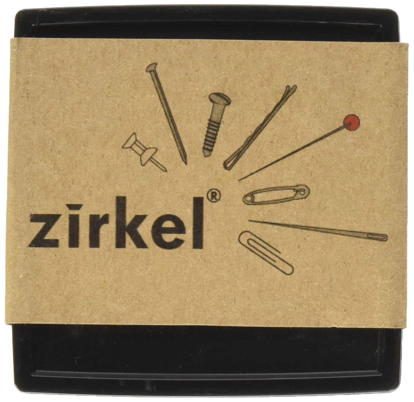 The Zirkel Magnetic Pin Cushion, Cotton, Black