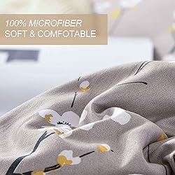 Nanko 7PC Queen Comforter Set with Sheet, Grey