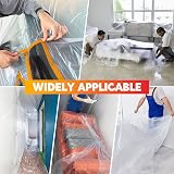 LLPT Tape and Drape Masking Film 2-Pack 200cm x 20m Painter's Plastic Dust Sheet view 7