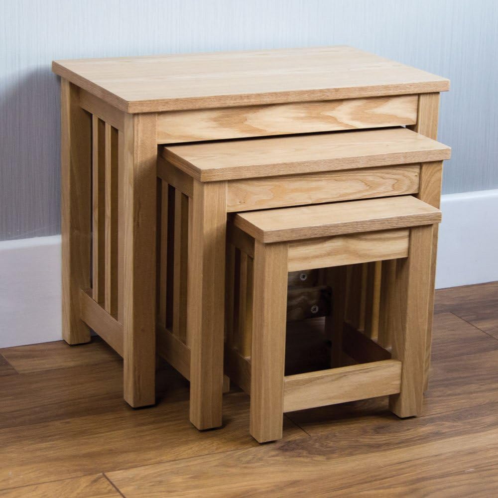 Vida Designs Ashmore Nest Of Tables, Brown, Various