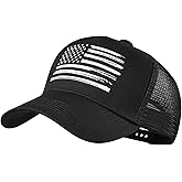 Baseball Cap, American Flag Trucker Hat for Men Women, Breathable Adjustable Fit Outdoor Mesh Snapback Hats