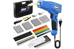 Allturn Upgraded Plastic Welder,Plastic Welding Kit,Hot Stapler Kit,Plastic Welder Gun,Plastic Welding Systems,Car Bumper Repair Kit,Plastic Repair Kit(Blue).