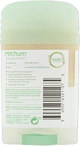 Mitchum Women Natural Deodorant Stick Coconut Aluminium Free Vegan 40g view 2