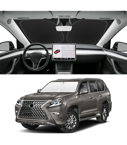 Amazon.com: Pigenius Windshield Sun Shade for Lexus GX460 2010
