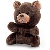 The Petting Zoo Brown Bear Stuffed Animal Plushie, Gifts for Kids, Nuggetz Wildlife Animals, Bear Panda Plush Toy, 6 inches