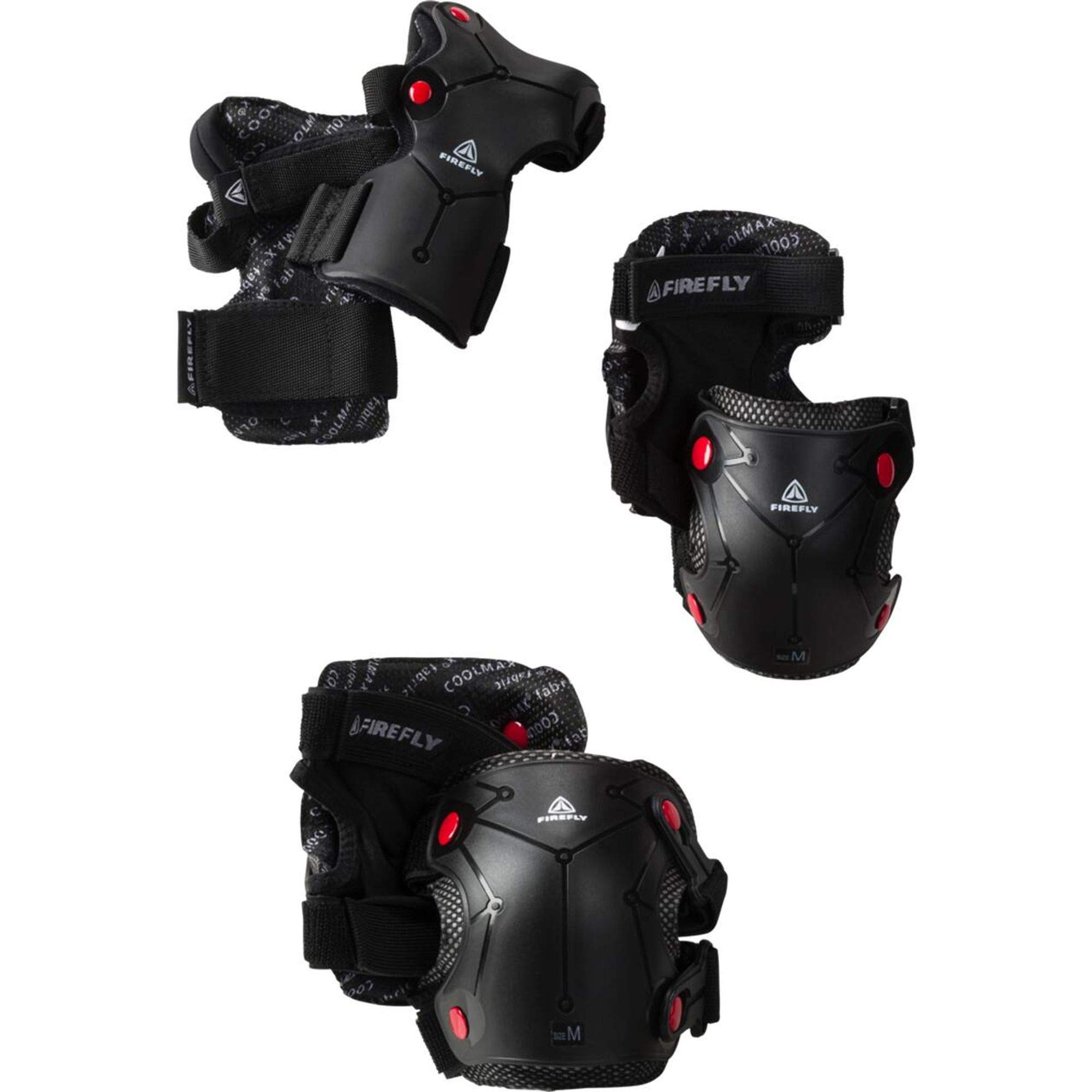 FIREFLY Protector set Proline-244914 Protective Gear BLACK RED XS