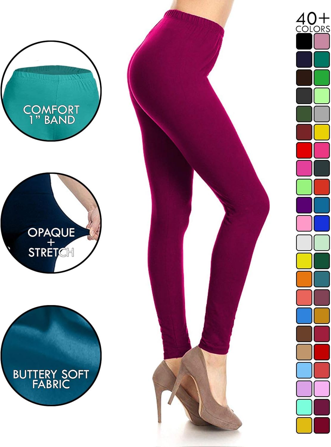 Leggings Depot High Waisted Leggings -Soft & Slim - Solid Colors & 1000+ Prints at  Women’s Clothing store