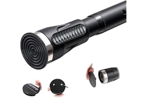 Tension Shower Curtain Rod, 42 to 115 inch Adjustable Heavy Duty black shower tension curtain rod for bathroom Closet Windows