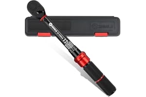 XEIMILE 1/4-Inch Drive Click Torque Wrench - 20-240 In-Lb/2.3-27.1 Nm, Dual-Direction Adjustable 72 Tooth Torque Wrench with Dual Range Scales, High 3% Precision for Bike, Motorcycle and Car Repair