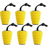 GanFindX Kayak Scupper Plugs Kit, Universal Kayak Drain Plugs | For 1.4"-1.7" Scupper Holes, Waterproof &amp; Leak-Proof EVA Drain Hole Stoppers with Lanyard for Kayaks, Canoes &amp; Fishing Boats