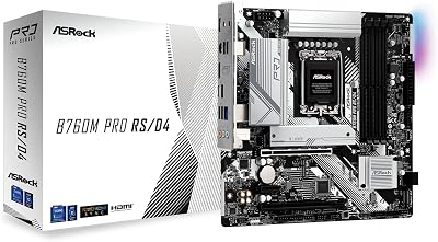 ASRock B760M PRO RS/D4 Micro ATX B760 LGA1700 DDR4 2.5G 2xM.2 PCIe4 HDMI DP RGB