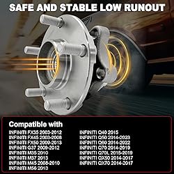 Pair 513335 Front Wheel Bearing Hub Assembly