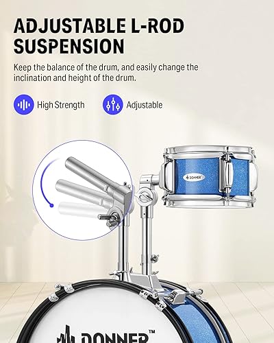 Donner Drum Set For Kid Kids Drum Sets-Donner 5-Piece For