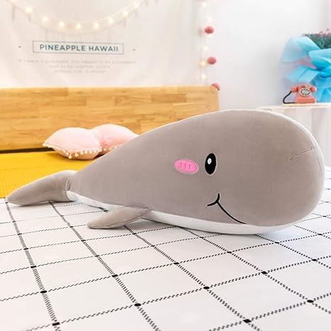 Amazon Co Jp クッション ぬいぐるみ クジラ 飲食店飾り 撮影道具 インテリア おもしろ 車用 クリスマス 誕生日 プレゼント グレー 130cm 抱き枕 シロナガスク クジラクッション 本物そっくり 海ぬいぐるみ おもちゃ かわいい ふわふわ 創造的 昼休み枕 ホーム キッチン