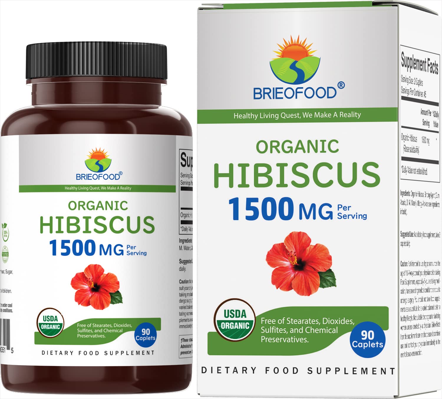 Organic Hibiscus 1500 Mg