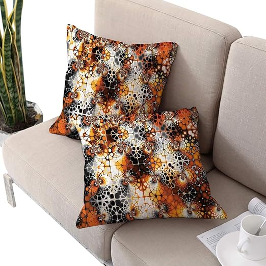 Amazon Com Burnt Orange Decor Square Body Pillowcase Vintage
