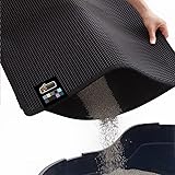Gorilla Grip Honeycomb Cat Mat, Traps Litter, Two Layer Trapping Kitty Mats, Less Waste, Soft On Paws, Indoor Box Supplies an