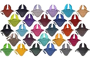 Horse Ear Bonnet Ear Net Hat Fly Bonnet Hood Mask Fly Veil Full Hand Made Cotton (Black, Horse/Full)