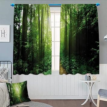 Amazon Com Landscape Blackout Curtain A Way In The Jungle Of