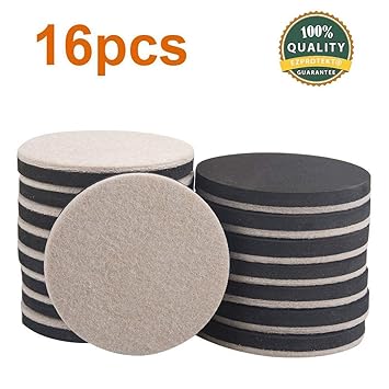 Ezprotekt 8,9 cm beige rund Möbelgleiter Möbel und Filz Pads Stuhl Bein Bodenschoner für Teppich, Hartholz und harte Oberfläc