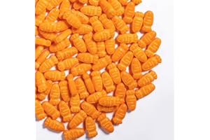 Cobakey Carrot Sprinkles for Cookies 3.52 Ounce Spring Sprinkles for Baking Edible Carrot Perfect for Easter Cake Decorations, Baking, Ice Cream, Cookies, Cupcake Topper