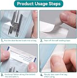 Uadme 200Pcs Self Sealing Sterilization Pouches 57x130mm Autoclave Bags view 6