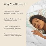 Kitsch Satin Pillowcase with Zipper Standard Queen 2 Pack Aura view 5