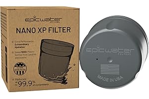 Epic Water Filters REPLACEMENT FILTER for Epic Nano XP Water Filter Pitcher or Dispenser. Nanofiltration Removes Bacteria, Virus, Cyst, Lead, Chromium 6, PFOS, PFOA, Heavy Metals, Pesticides