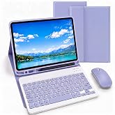 Case for Samsung Galaxy Tab A9+ / A11+ Plus 11" 2023/2025,Purple | Detachable Magnetic Keyboard &amp; Mouse,Wireless,Multi-Angle Slim Case with S Pen Holder,Auto Wake/Sleep,3 Anti-Slip Grooves