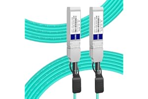 FLYPROFiber SFP+ to SFP+ Cable, 10G SFP+ AOC Cable Active Optical Fiber Cable, OM3 MMF Direct-Attach Fiber Assemblies with SF
