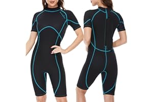 OMGear Wetsuit Women Men 2mm 3mm Neoprene Dive Wet Suit for Cold Water Short/Full Body Thermal Swimsuit for Adults Snorkel Suit for Snorkeling Scuba Diving Swimming Surfing Spearfishing