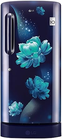 LG 215 L 4 Star Inverter Direct-Cool Single Door Refrigerator (GL-D221ABCY, Blue Charm)