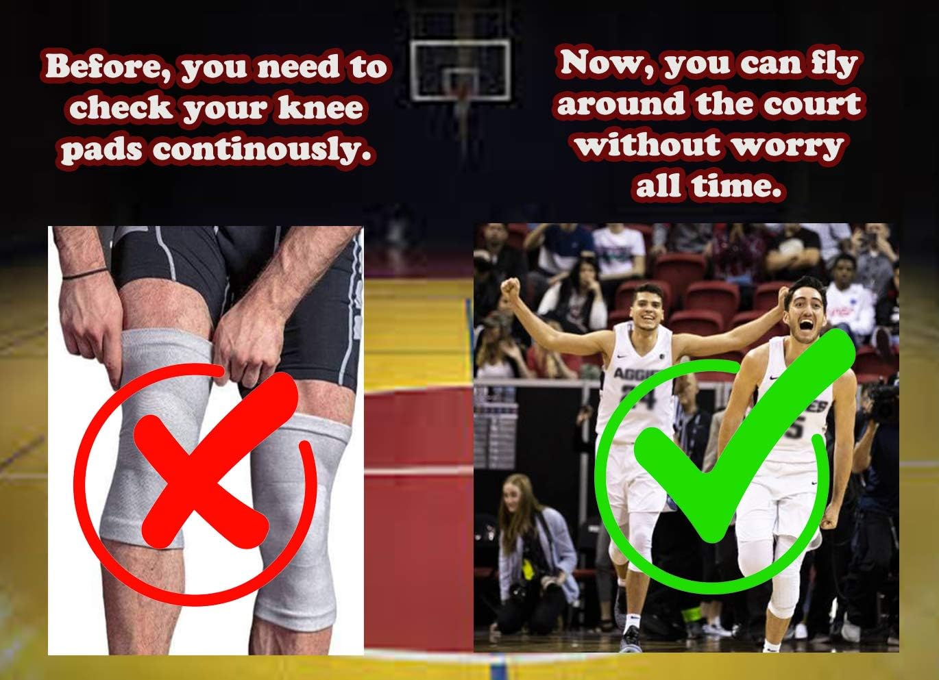 Basketball Compression Pants With Knee Pads, White 3/4 Capri Compression Pants Padded, Basketball Tights Leggings for Men Women Boys Girls, Youth Knee Pads for Basketball Softball Volleyball Soccer : Sports & Outdoors