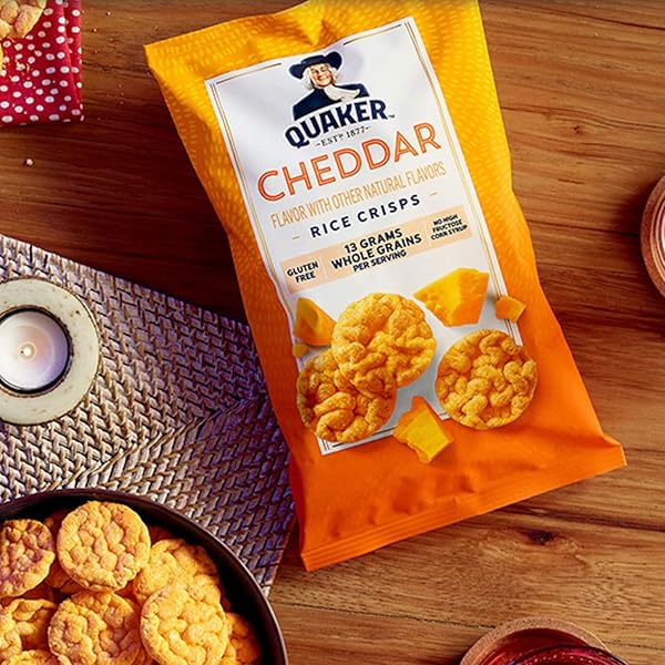 QUAKER RICE CRISPS CHEDDAR, 6.06 OZ