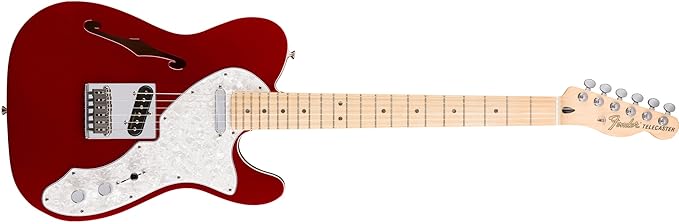 Fender 0147602309 Deluxe Telecaster Thinline Maple Fingerboard E-Gitarre Candy Apple Red