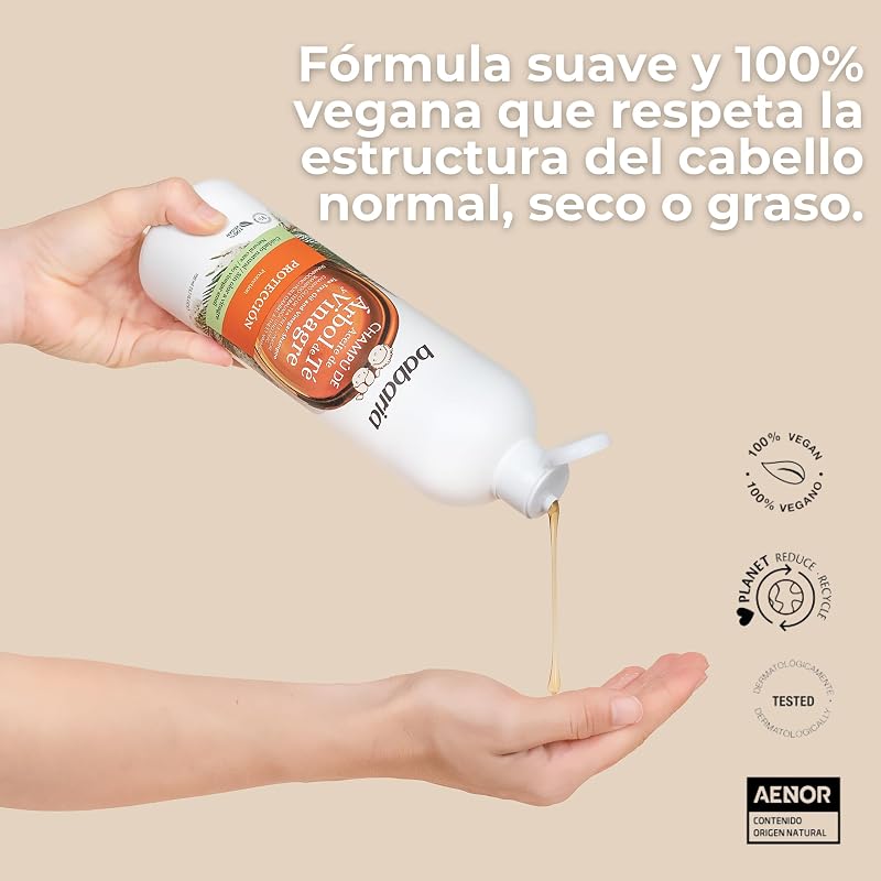 - Champô Infantil Sem Parabenos 700ml | Champô com Vinagre de Árvore do Chá | Previne Problemas Relacionados com Insetos Que Morem o Couro Cabeludo | Para Todos os Tipos de Cabelo | Vegan