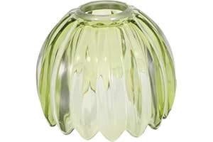 HOLIDYOYO Green Glass Tulip Lampshade 42mm Hole Mini Replacement Retro Lamp Cover for Wall and Ceiling Fan