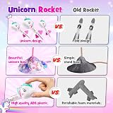 DejaNard Unicorn Rockets Garden Toy for Kids 3-12 Safe Soft Rubber Heads view 3
