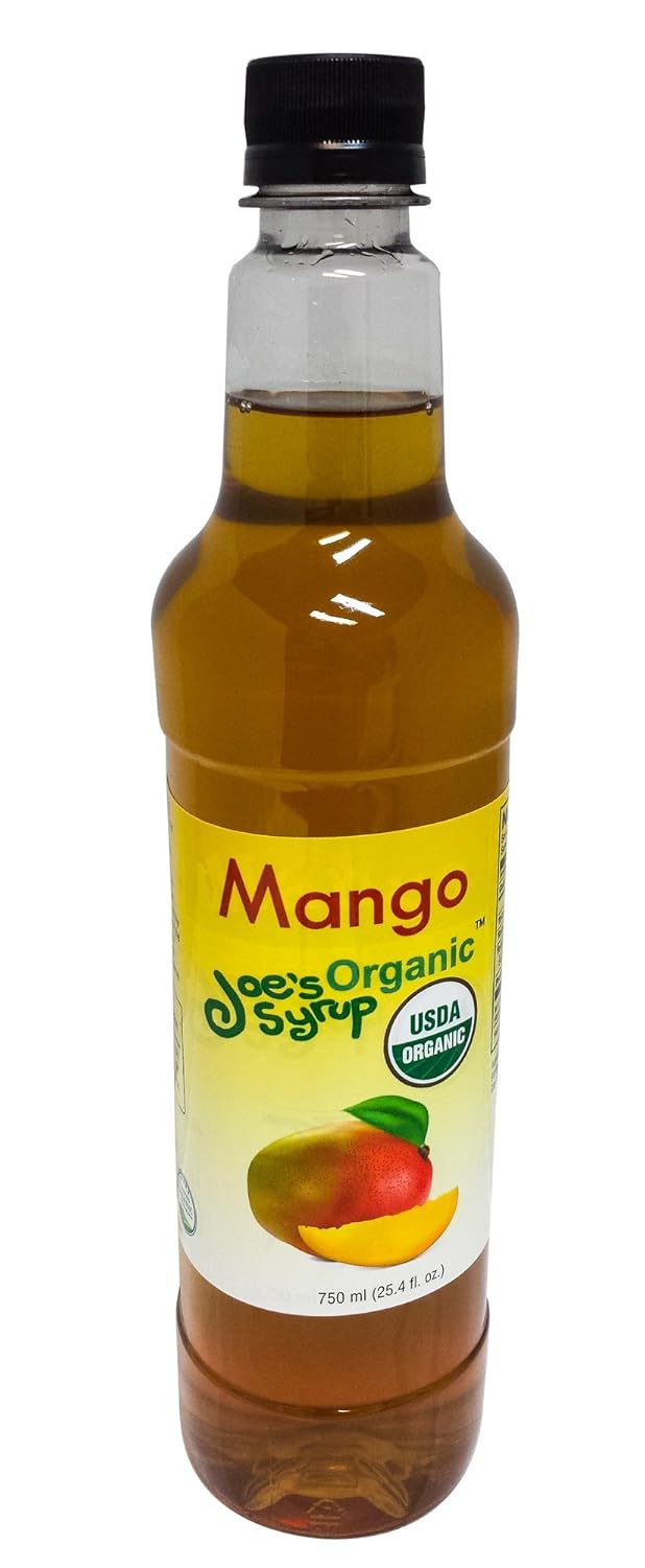 Joe's Syrup Organic Flavored Syrup, Organic Mango, 750 ml