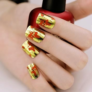 Download Amazon Com Artplus 24pcs Gold Red Chrome False Nails With Glue For Android Free Wallpaper Amazon Com Artplus 24pcs Gold Red Chrome False Nails With Glue HD