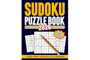 Sudoku Puzzle Book 2026, Easy to Hard, Large Print for Adults & Seniors: 420 Puzzles with Solutions inside