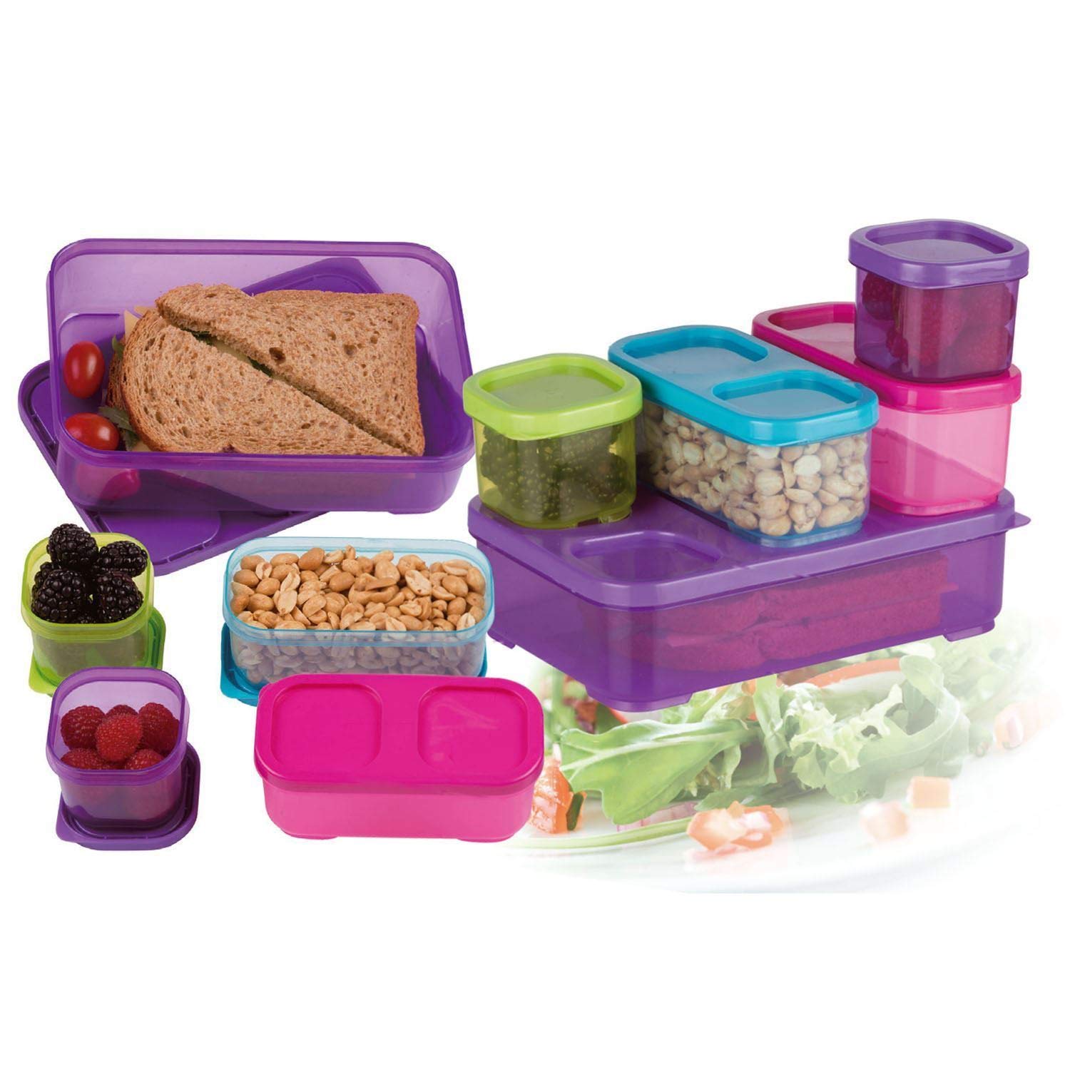 Guilty Gadgets - Juego de 10 recipientes de plástico para ...